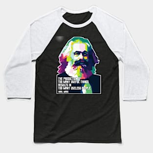 Karl Marx Baseball T-Shirt